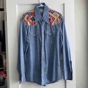 Vintage Western Pearl Snap Shirt